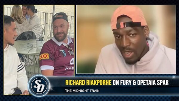 'FURY ROUGHED HIM UP &amp; OPETAIA LEFT!' - Richard Riakporhe credits 'source in camp'