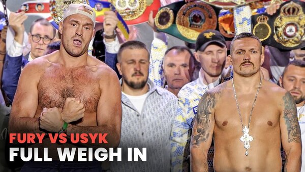 IT'S ON!! Tyson Fury vs. Oleksandr Usyk • UNDISPUTED WEIGH IN &amp; FACE OFF in Saudi Arabia