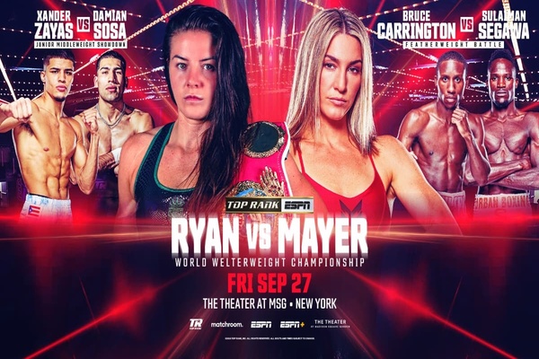 Mikaela Mayer mixes with Sandy Ryan for 147 belt in New York