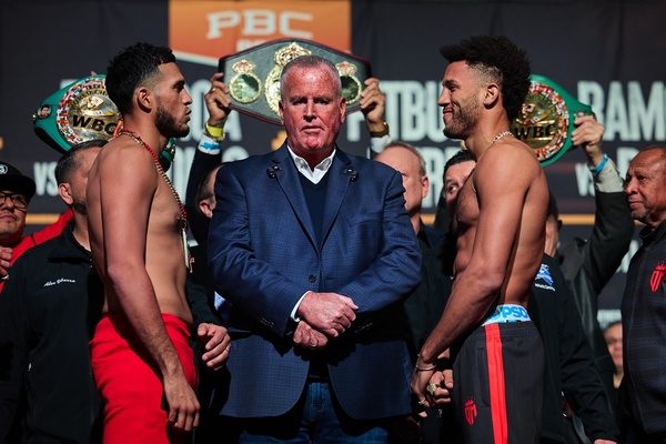 David Benavidez - David Morrell weigh-in - fight tonight