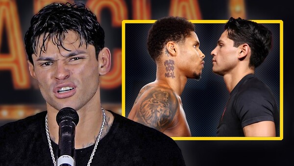 'YOU SCARED!!' - Ryan Garcia AFTER CROSSING PATHS w/ Shakur Stevenson POST FIGHT