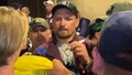 RESPECT: Oleksandr Usyk TAKES TIME to sign gloves for fans